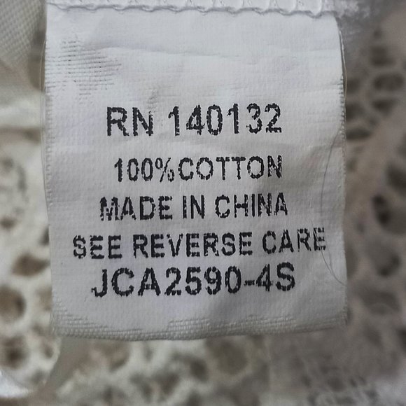 Off White Cotton Crochet Knit Flare Crop top (M) - NWOT - Picture 8 of 8